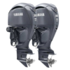 Twin Yamaha 300hp DEC Outboard Engines