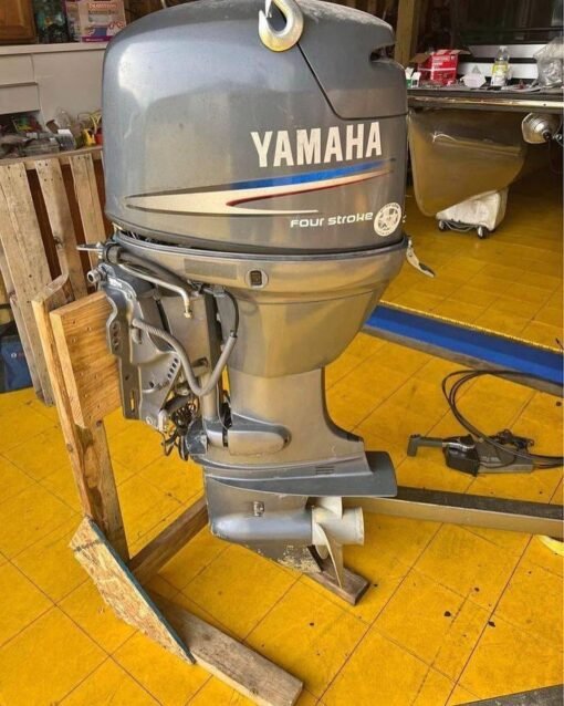 2002 Yamaha 50 Hp 4-Stroke Remote Controls Outboard Motor