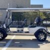 DYNAMIC ENFORCER FULLY LOADED LIMO GOLF CART WHITE - FULLY ASSEMBLED AND TESTED