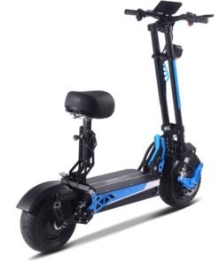 MotoTec Switchblade 60v 4000w Lithium Electric Scooter Blue