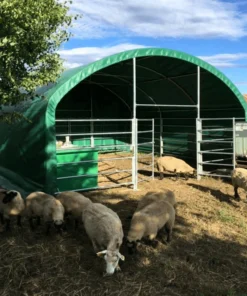 13' x 13' Livestock Corral Shelter with front door