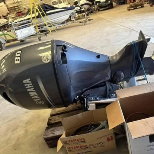 Used 2018 Yamaha 80HP Long Shaft Four Stroke Outboard Motor for Sale