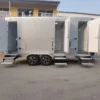 3 Station Restroom Trailer With AC Heating Function and Water Heater