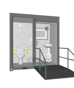 Handicap-Accessible Portable Restroom for Disabled people