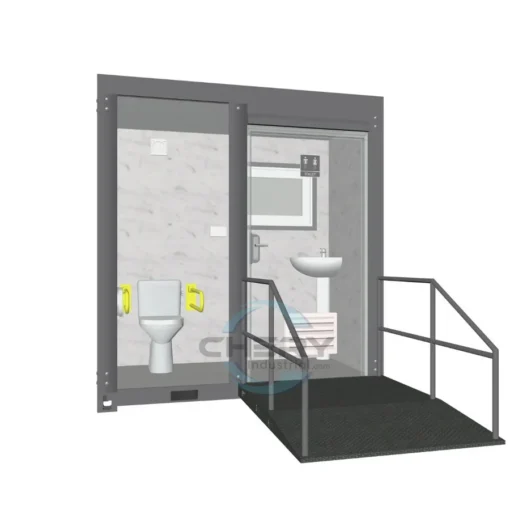 Handicap-Accessible Portable Restroom for Disabled people