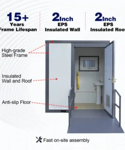 Handicap-Accessible Portable Restroom for Disabled people