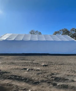 Double Truss Storage Shelter W50'xL100'xH23