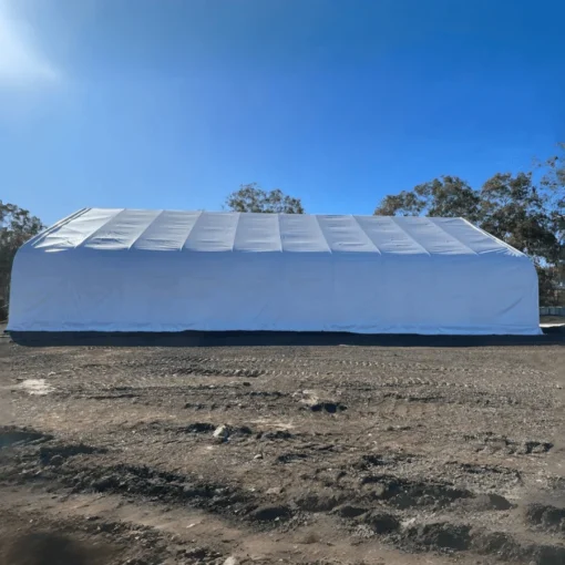 Double Truss Storage Shelter W50'xL100'xH23