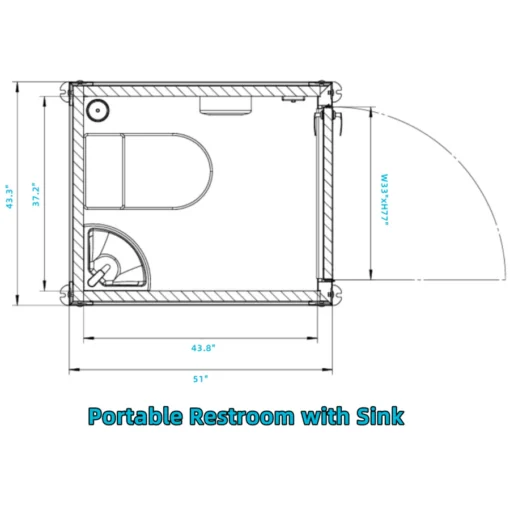 Portable Restroom with Sink