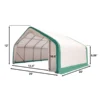 Single Truss Storage Shelter W20 xL20 xH12